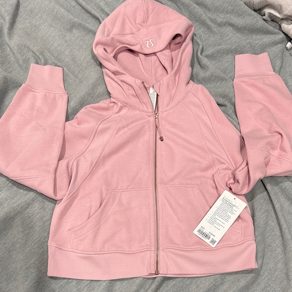 Lululemon Scuba Oversized Full Zip Hoodie *NWT* - Pink Haze / Rose Gold Zipper